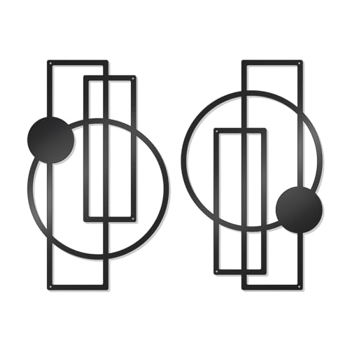 2 Pcs Metal Abstract Wall Art (2 Count)
