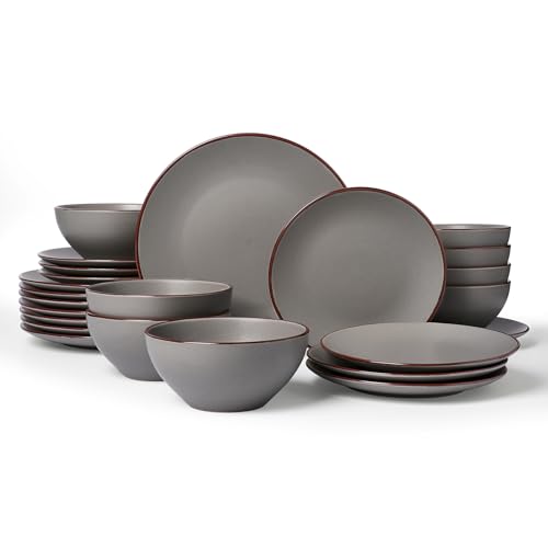 Venus Plates and Bowls Sets with Rim (24 Count)