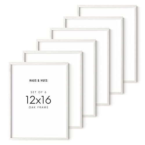White Oak Wood 12x16 Picture Frames (6 Count)