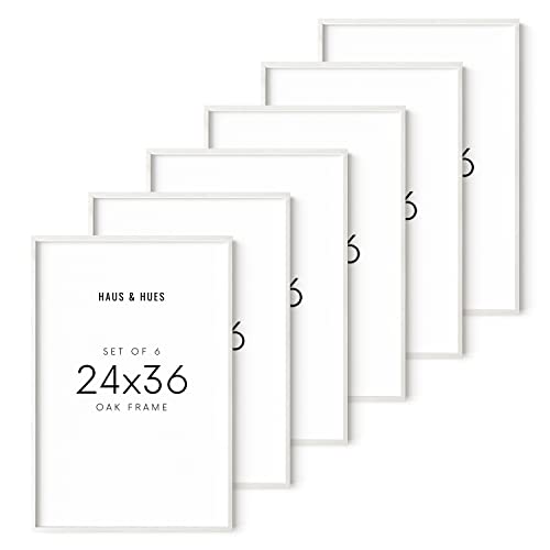 White Oak Wood 24x36 Picture Frames (6 Count)