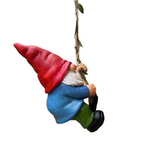 Hanging Gnome Garden Statue Decoration