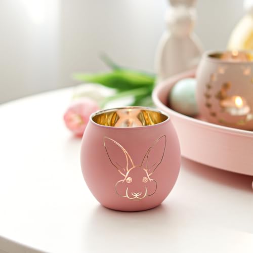 Easter Table Decorations 6PCS Glass Votive Tealight Candle Holders (6 Count)