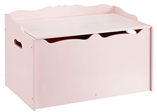 Kids Wooden Toy Storage Chest with Safety Lid