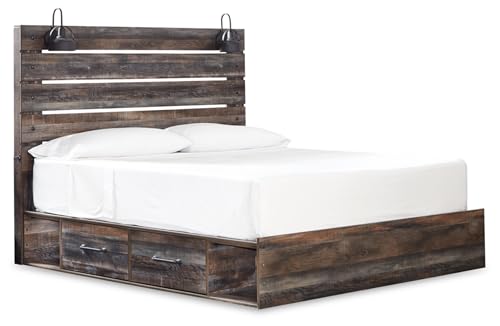 King Platform Bed Frame with Storage
