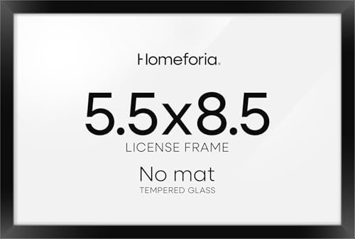5.5x8.5 Black Business License Frame (3 Count)