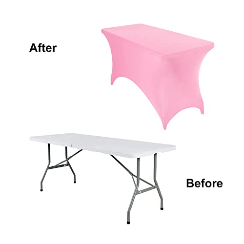 2Pack Spandex Waterproof Table Covers 4ft (2 Count)
