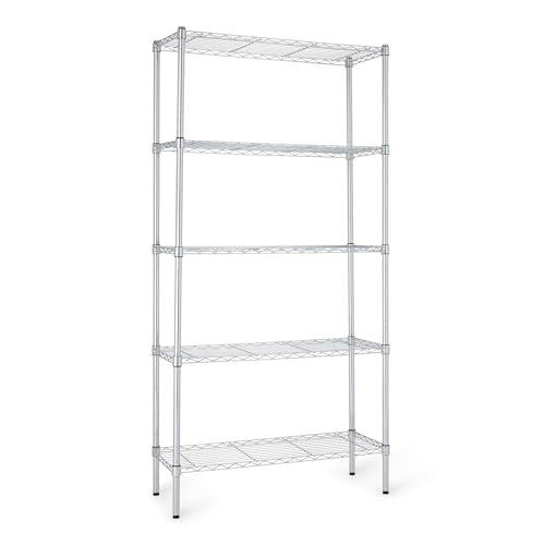 5 Shelf Adjustable Heavy Duty Steel Wire Rack