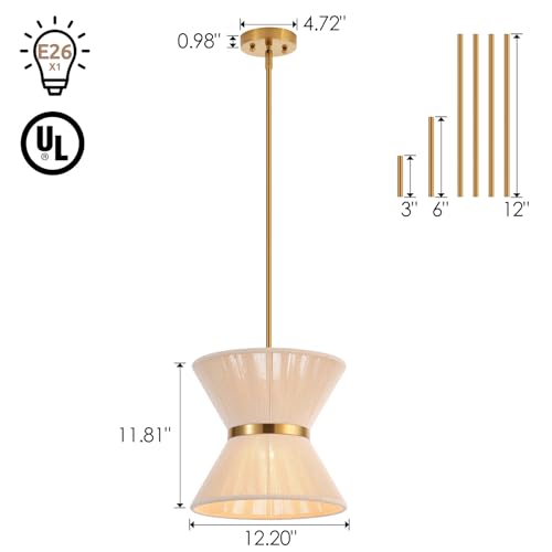 Hand Woven Boho Pendant Light Coastal Mini Modern Chandelier Adjustable Transitional Minimalist Pendant Lighting Fixtures for Kitchen Island Dining Room