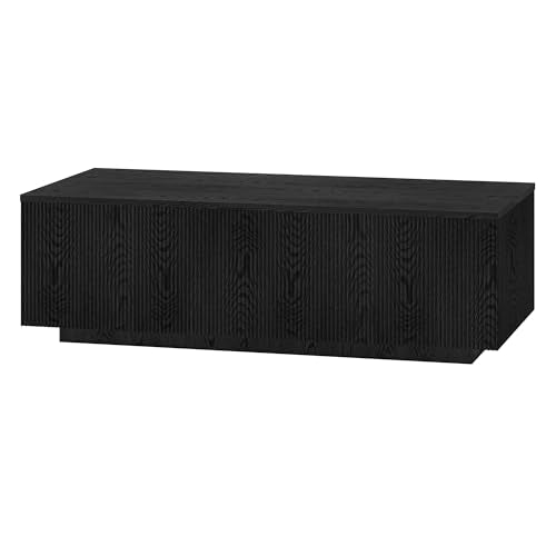 48" Modern Fluted Coffee Table