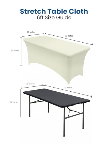 Spandex Table Cloth 1 Pack [6FT