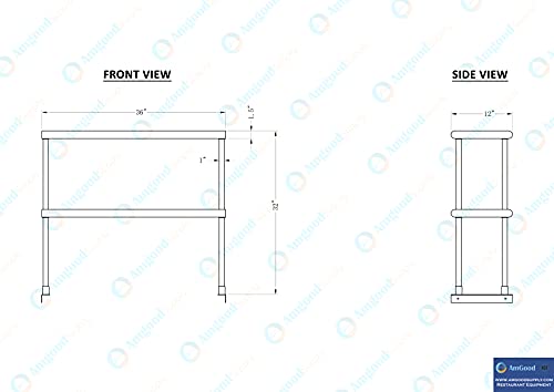 36 Inch Double Tier Overshelf
