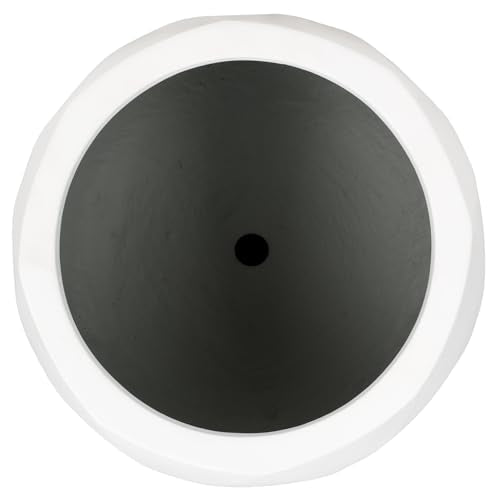 Outdoor Collection Kane White Cement Ficonstone Planter Pot Set of 2 (2 Count)