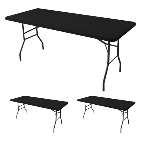 Fitted Tablecloth for 8 Foot Rectangle Tables (2 Count)