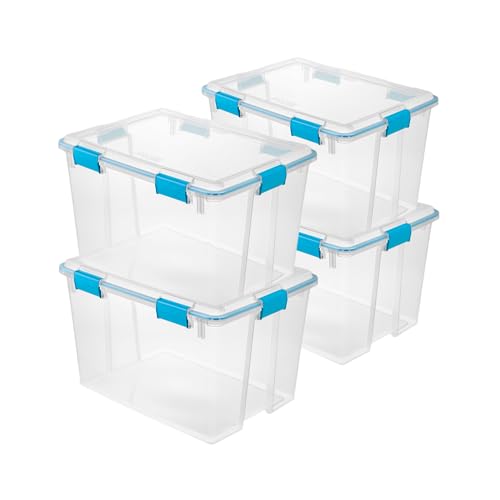 Gasket Storage Box with Lids for Home & Office (4 Count)
