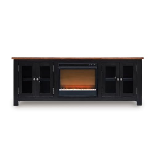 76" TV Stand with Electric Fireplace