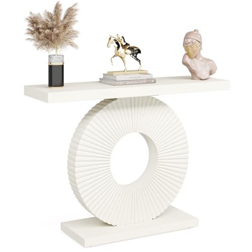 Modern Console Table with Geometric Base
