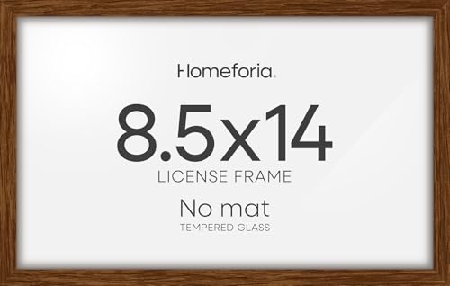 8.5x14 Brown Oak Marriage License Frame (2 Count)