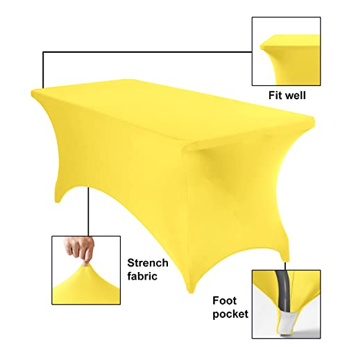 2Pack Spandex Waterproof Table Covers 6ft (2 Count)