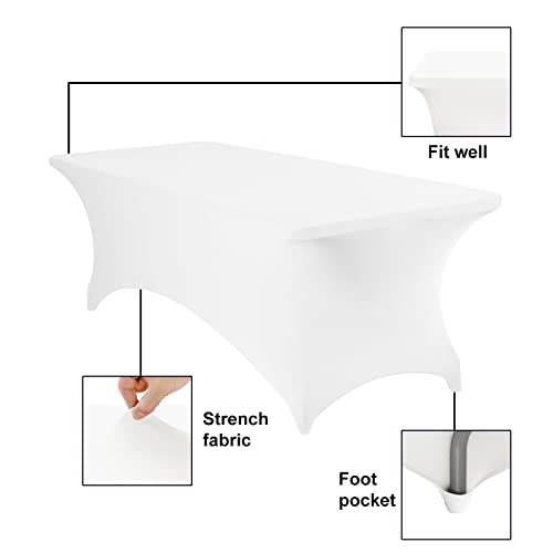 Spandex 8ft Waterproof Table Cover for Party