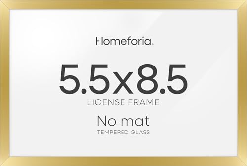 5.5x8.5 Gold Business License Frame (2 Count)