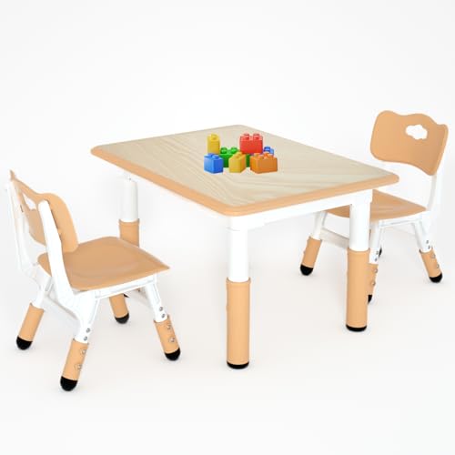 Kids Study Table and 2 Chairs Set