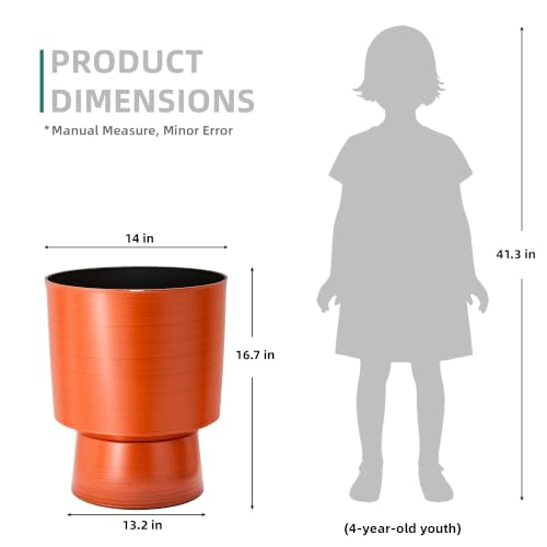 16.8" Planters for Outdoor Plants (2 Count)