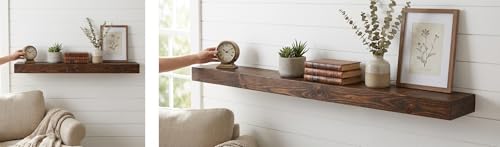 42 inch Wooden Floating Shelves for Wall
