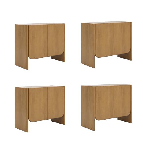 Jacala Mid Century Modern Entryway Storage Cabinet with Doors