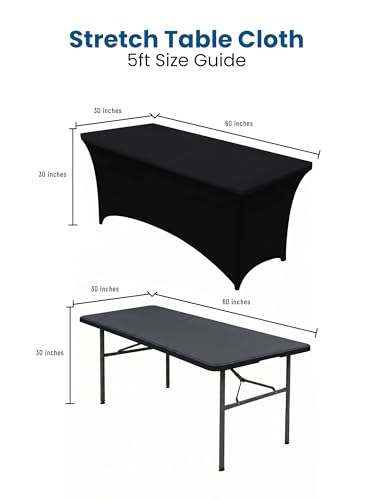 Spandex Table Cloth 1 Pack [5FT