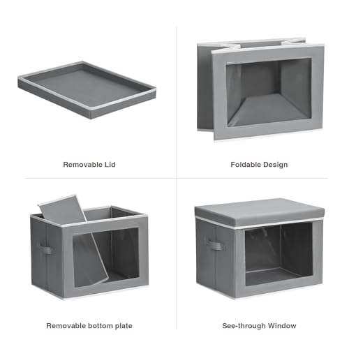 Storage Bins with Lids (3 Count)