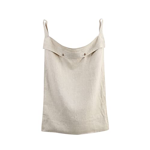 Linen Hanging Laundry Bag
