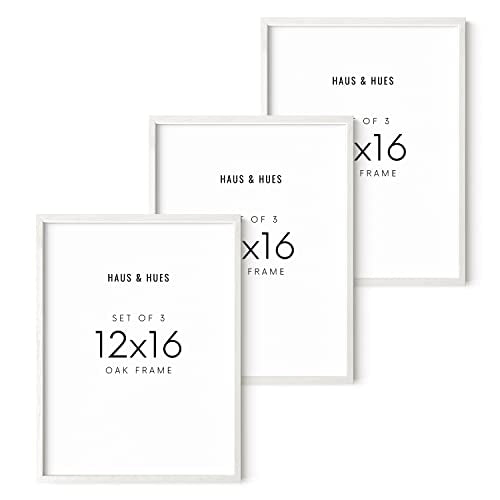 White Oak Wood 12x16 Picture Frames (3 Count)