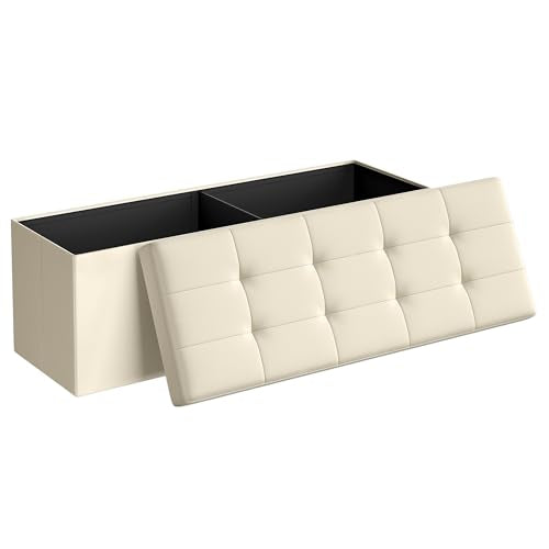 43.3 Inches Folding Storage Ottoman Bench