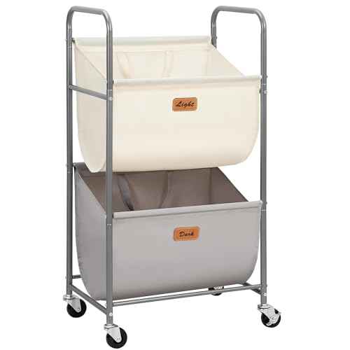80 Liters Vertical Rolling Laundry Hamper