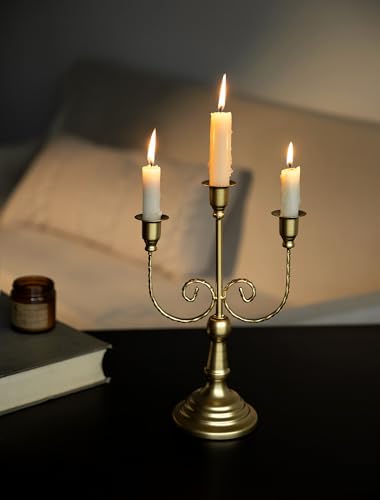 Gold Candelabra Candle Holders for Wedding Christmas