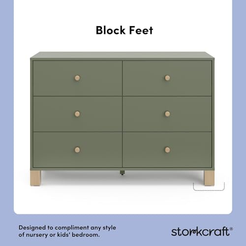 California 6 Drawer Double Dresser