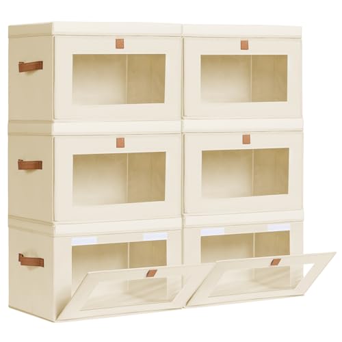 Large Closet Storage Bins (6 Count)