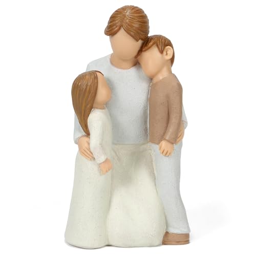 Mom and 2 Kids Figurines