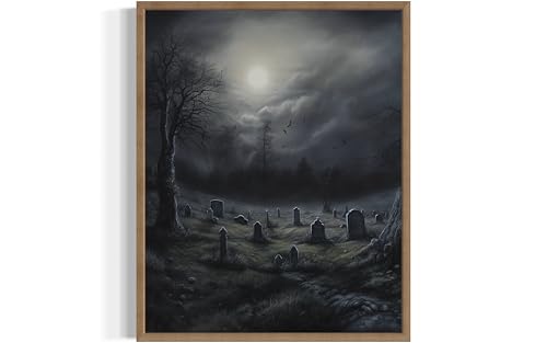 Gothic Graveyard Poster Art Print