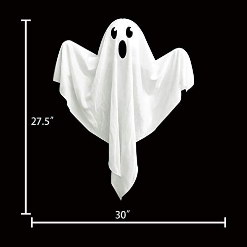 4 Pack Halloween Hanging Ghosts with LED Lights (4 Count)