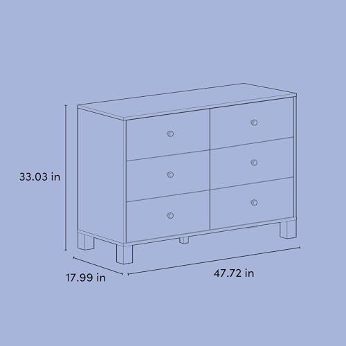 California 6 Drawer Double Dresser
