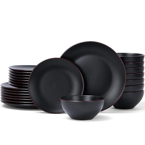 Venus Plates and Bowls Sets with Rim (24 Count)