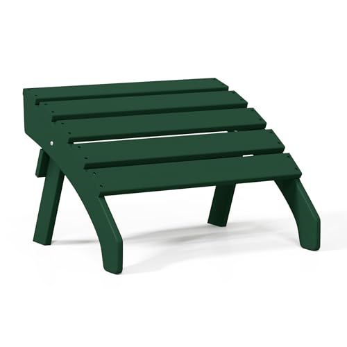 Dylan Outdoor Patio HDPE Adirondack Ottoman Footrest