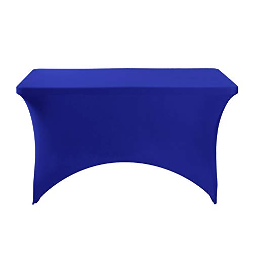 2Pack Spandex Table Cover for 4FT or 6ft or 9ft Table Universal Fitted Stretch Tablecloth for Party (2 Count)