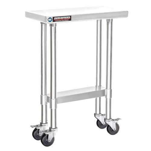 24x12 NSF Stainless Steel Cart Work Table