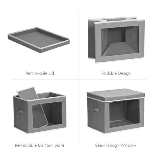 Storage Bins with Lids (4 Count)