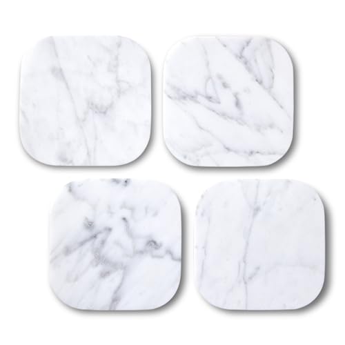 100% Marble Tile Coasters (4 Count)