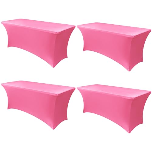 6ft Stretch Spandex Table Cover (4 Count)