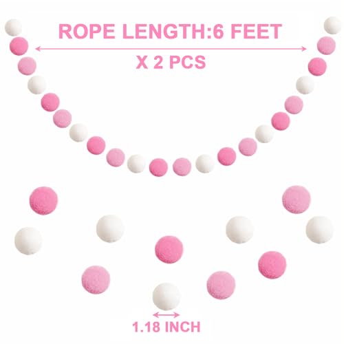 Pom Pom Garland Decorations (2 Count)