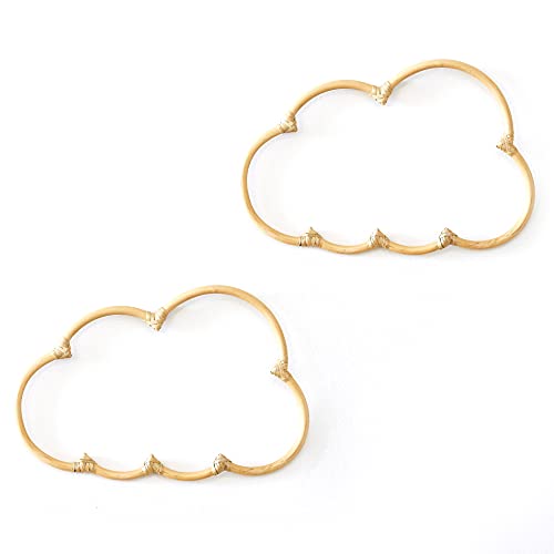 Handmade Wicker Cloud Décor Set Of 2